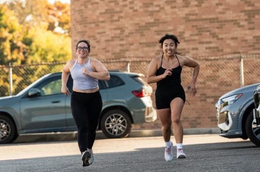 Women running